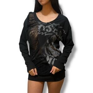 Hysteric Glamour Distressed Grunge Top